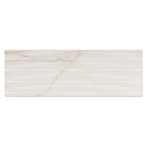 Marmor Kakel Prioro Vit-Brun Blank Marmor-linje Rak 40x120 cm